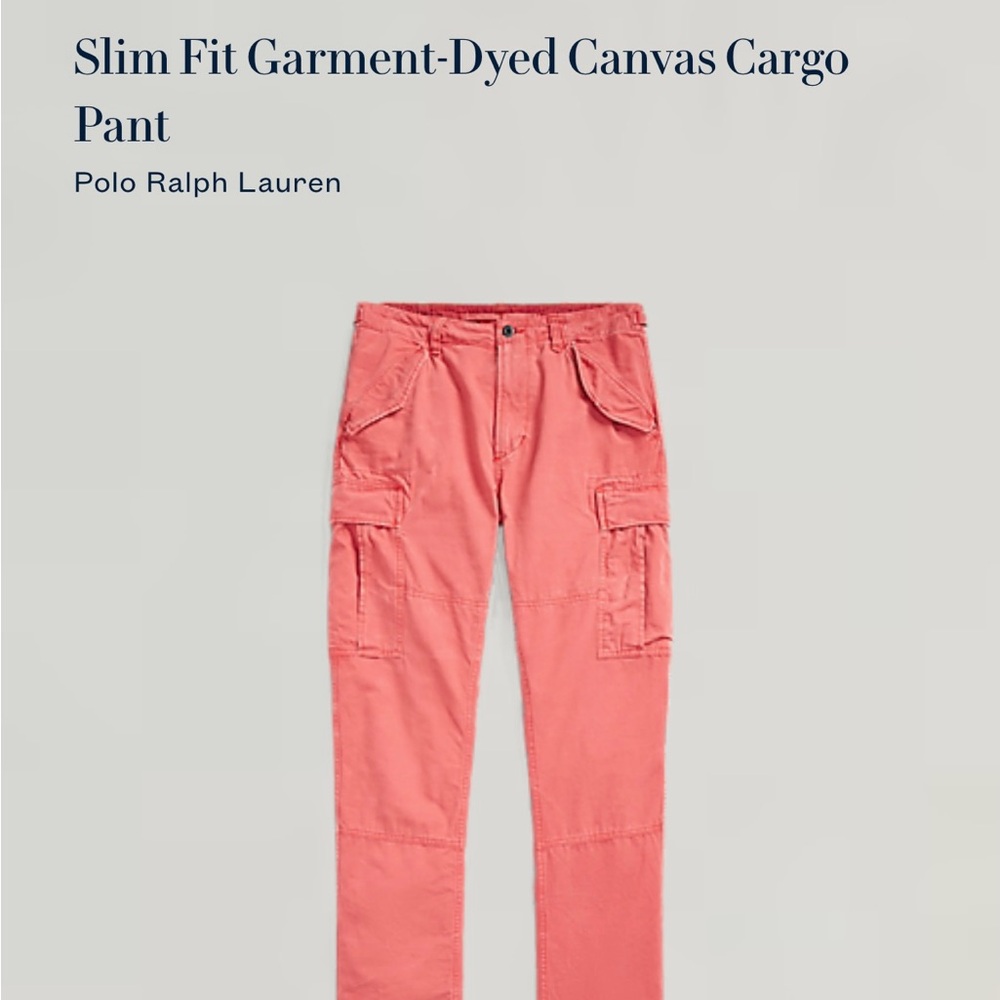 Polo Ralph Lauren Slim Fit Garment-Dyed Canvas Cargo
Pant - Picture 9 of 11